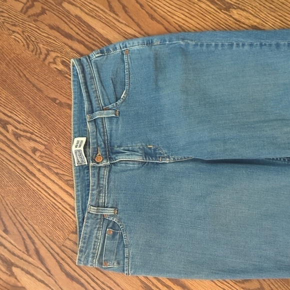Levi's Signature 11" Rise Bootcut blue denim comfy jeans. Sz 14 short W34 L28 - Picture 3 of 10